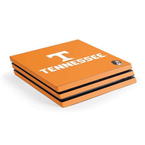 University of Tennessee-Knoxville T Logo on Orange PlayStation PS4 Skins